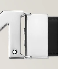 Reversible M Buckle Leather Belt