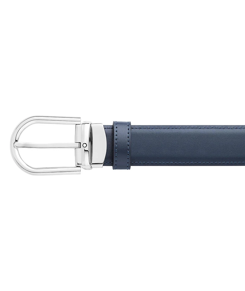 Horseshoe Buckle Leather Belt