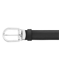 Horseshoe Buckle Leather Belt
