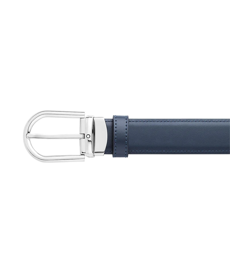 Horseshoe Buckle Leather Belt