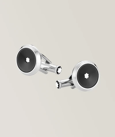 Snowcap Logo Round Cufflinks