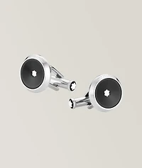 Snowcap Logo Round Cufflinks