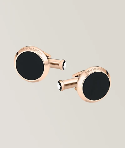Meisterstück Onyx Round Cufflinks