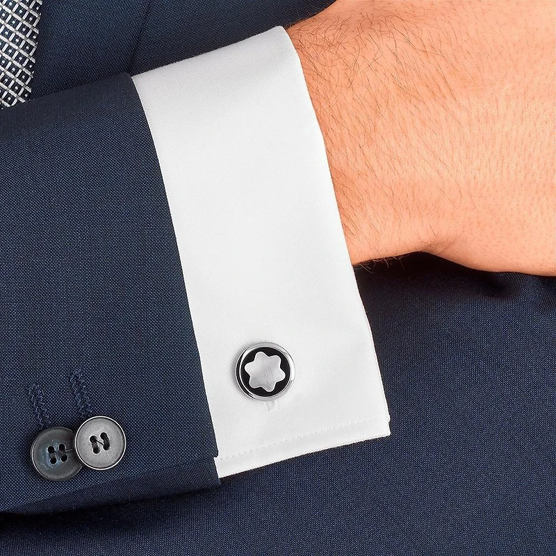 Onyx Snowcap Cufflinks