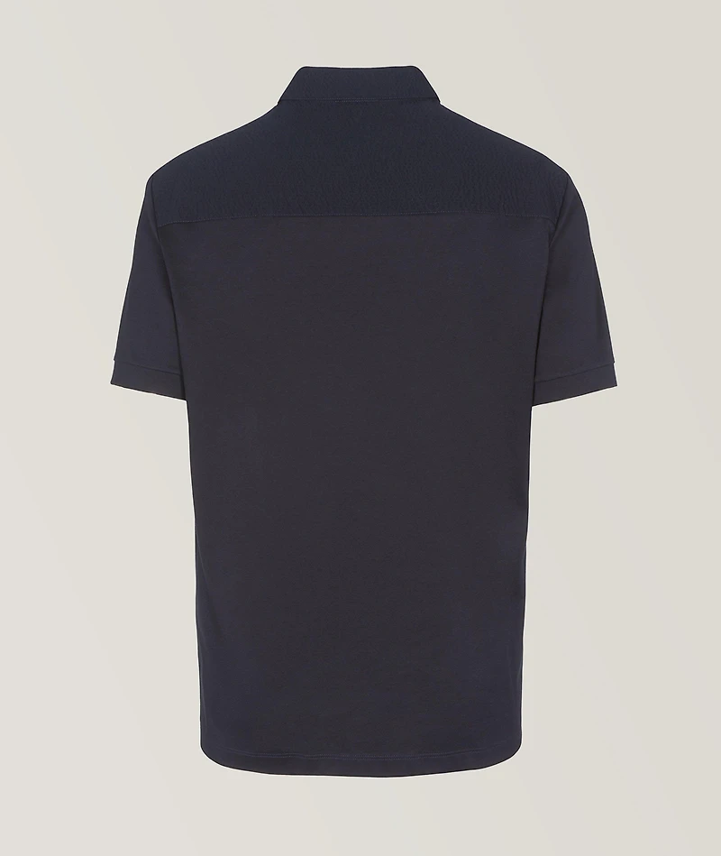 Logo Embroidered Cotton Polo