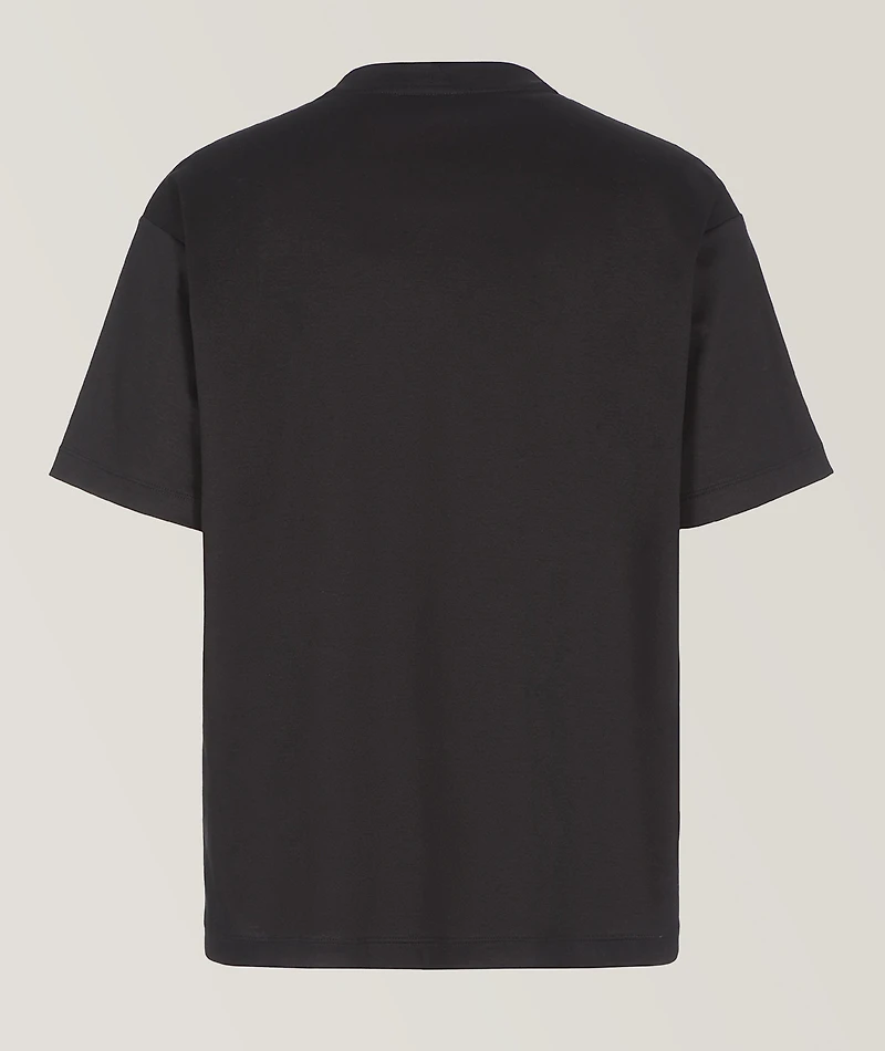 Chenille Logo Cotton T-Shirt