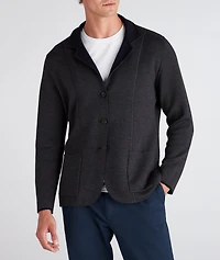 Reversible Knit Wool Swacket
