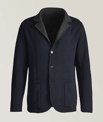 Reversible Knit Wool Swacket