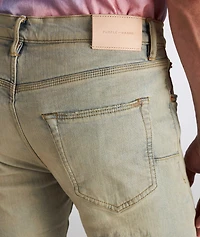 P001 Oil Wash Patched Jeans