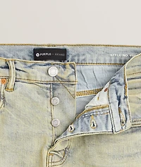 P001 Oil Wash Patched Jeans