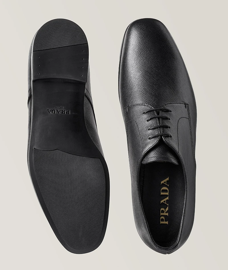 Saffiano Leather Derbies
