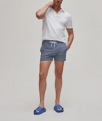 Angra Geo Print Swim Shorts & Pouch Set