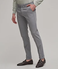 Slim Fit Cotton-Stretch Pants