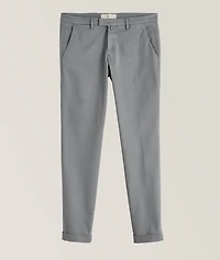 Slim Fit Cotton-Stretch Pants
