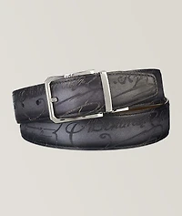 Classic Scritto Leather Belt