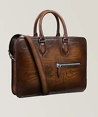 Un Jour Mini Scritto Leather Briefcase