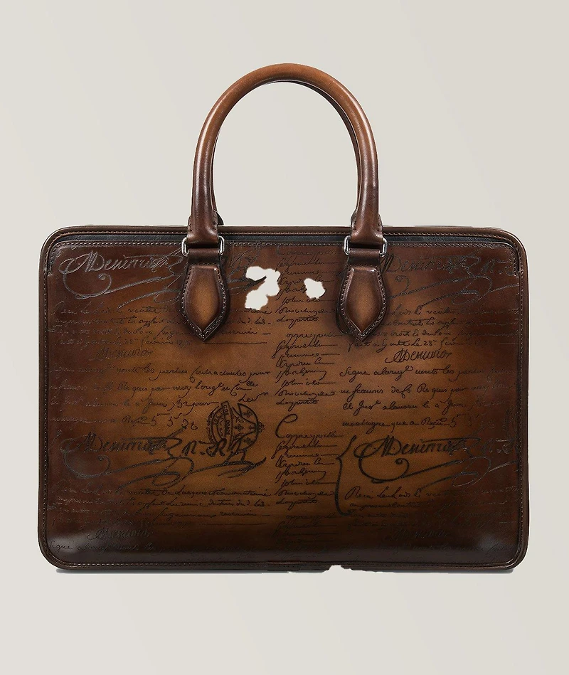 Un Jour Mini Scritto Leather Briefcase