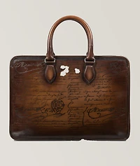 Un Jour Mini Scritto Leather Briefcase