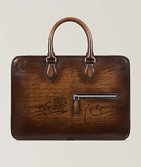 Un Jour Mini Scritto Leather Briefcase