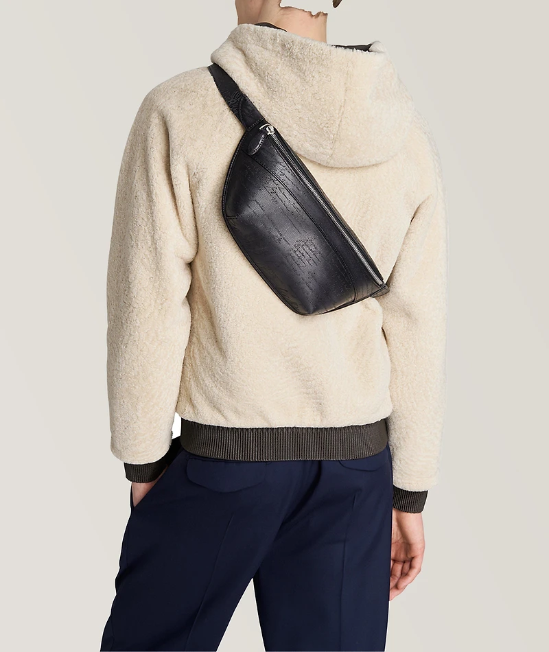 Rider Scritto Leather Belt Bag