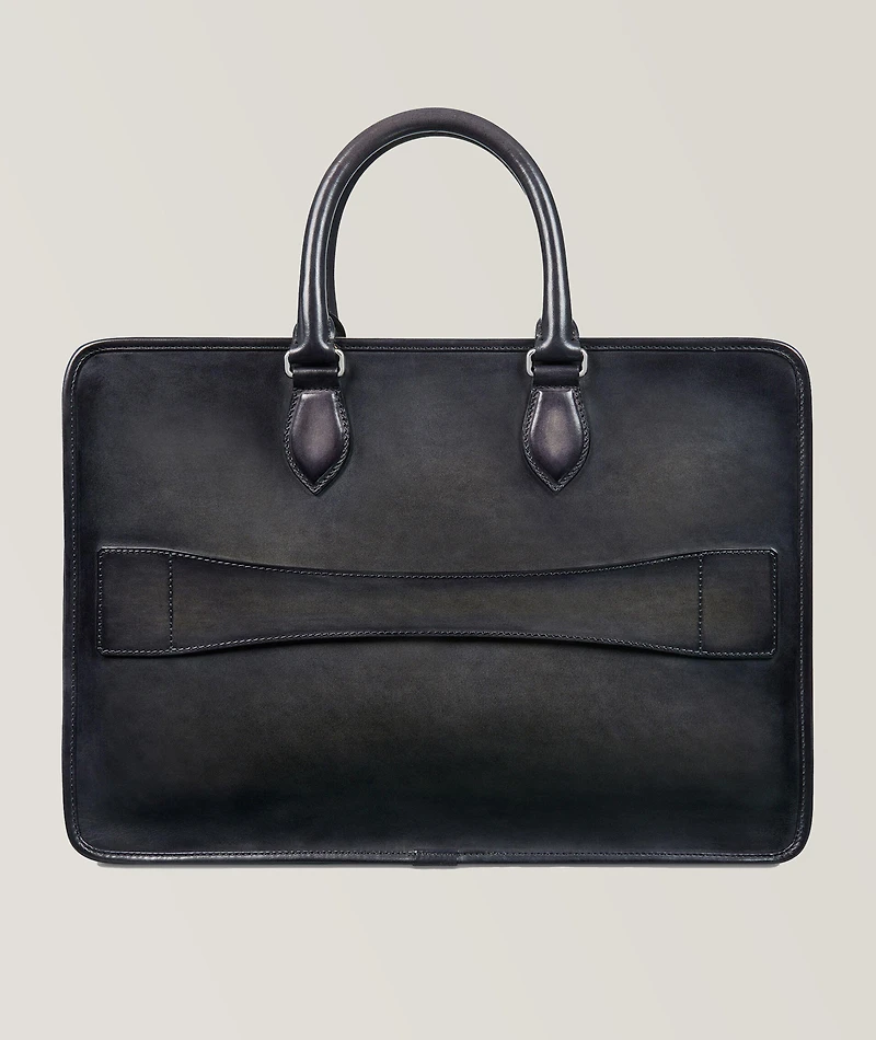 Un Jour Leather Scritto Briefcase