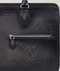 Un Jour Leather Scritto Briefcase
