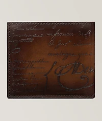 Makore Scritto Leather Wallet