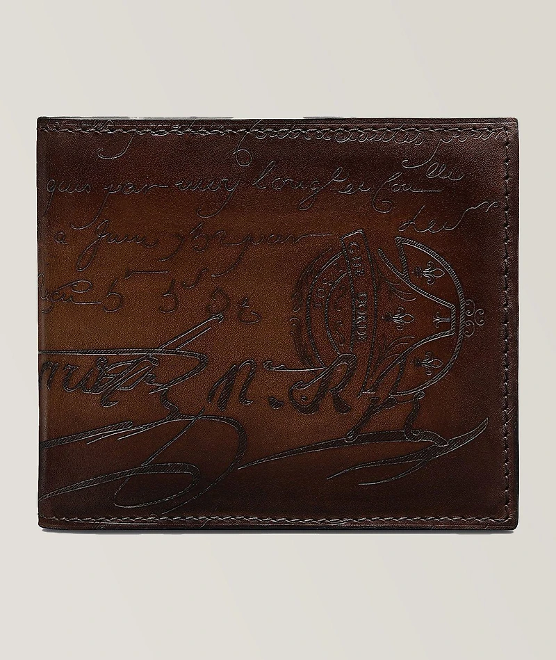 Makore Scritto Leather Wallet