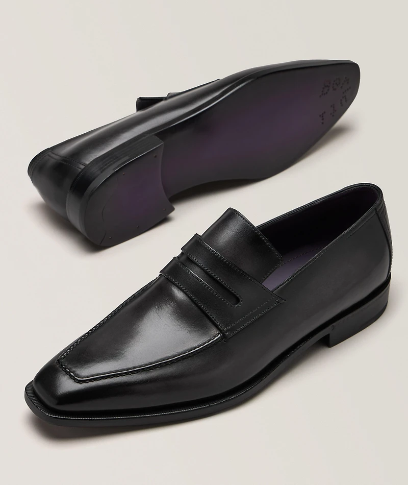 Demesure Leather Penny Loafers