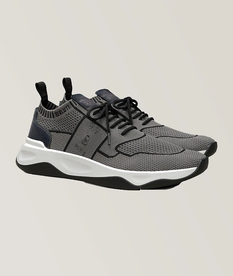 Shadow Knit And Leather Sneaker