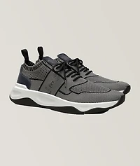 Shadow Knit And Leather Sneaker