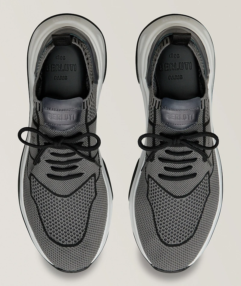 Shadow Knit And Leather Sneaker