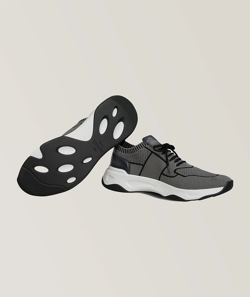 Shadow Knit And Leather Sneaker