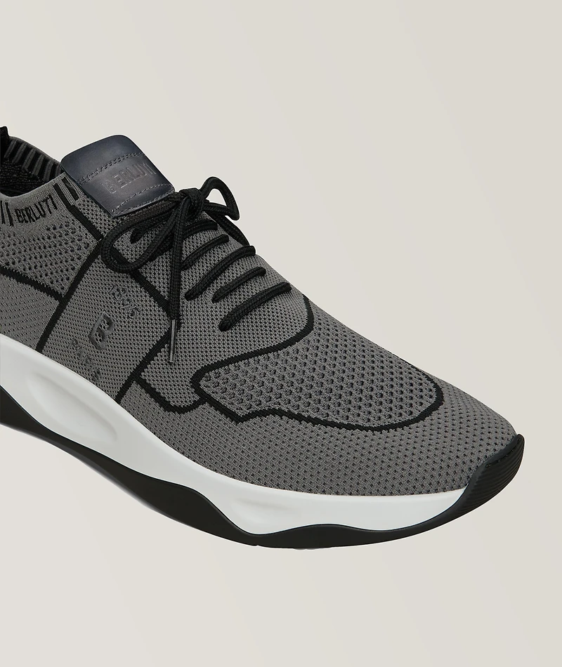 Shadow Knit And Leather Sneaker