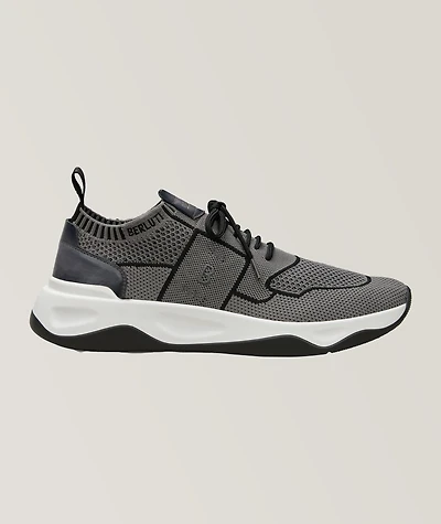 Shadow Knit And Leather Sneaker