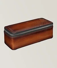 Scritto Leather 3 Watch Case