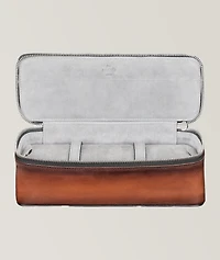 Scritto Leather 3 Watch Case