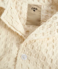 Waffle Terry Cotton Camp Shirt