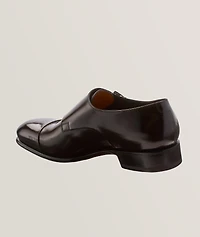 Carter Burnished Leather Double Monkstraps