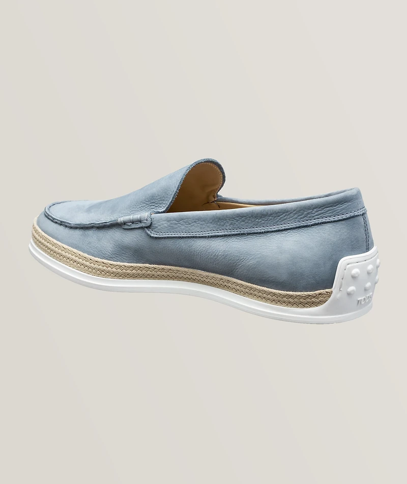 Nubuck Espadrille Slip-Ons