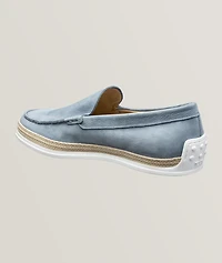 Nubuck Espadrille Slip-Ons