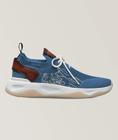 Shadow Knit And Leather Sneakers