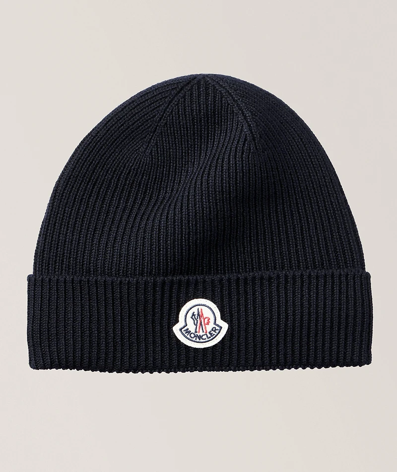 Berretto Tricot Patch Logo Virgin Wool Toque