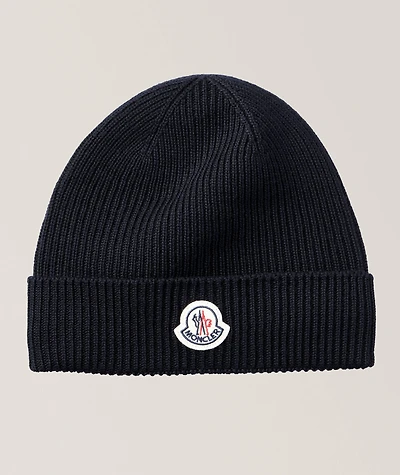 Berretto Tricot Patch Logo Virgin Wool Toque