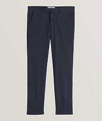 Cotton-Lyocell Blend Stretch Chino Pants