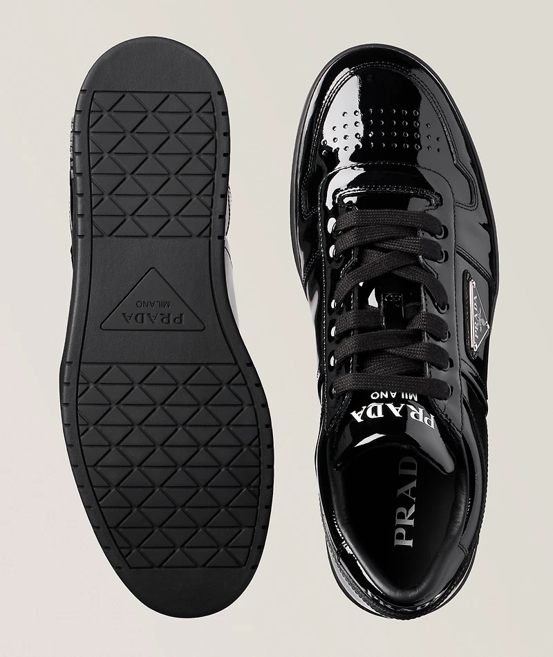 Downtown Shined Leather Sneakers