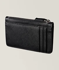 Zipped Saffiano Leather Cardholder