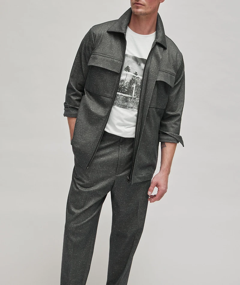 Speckled Twill Suit