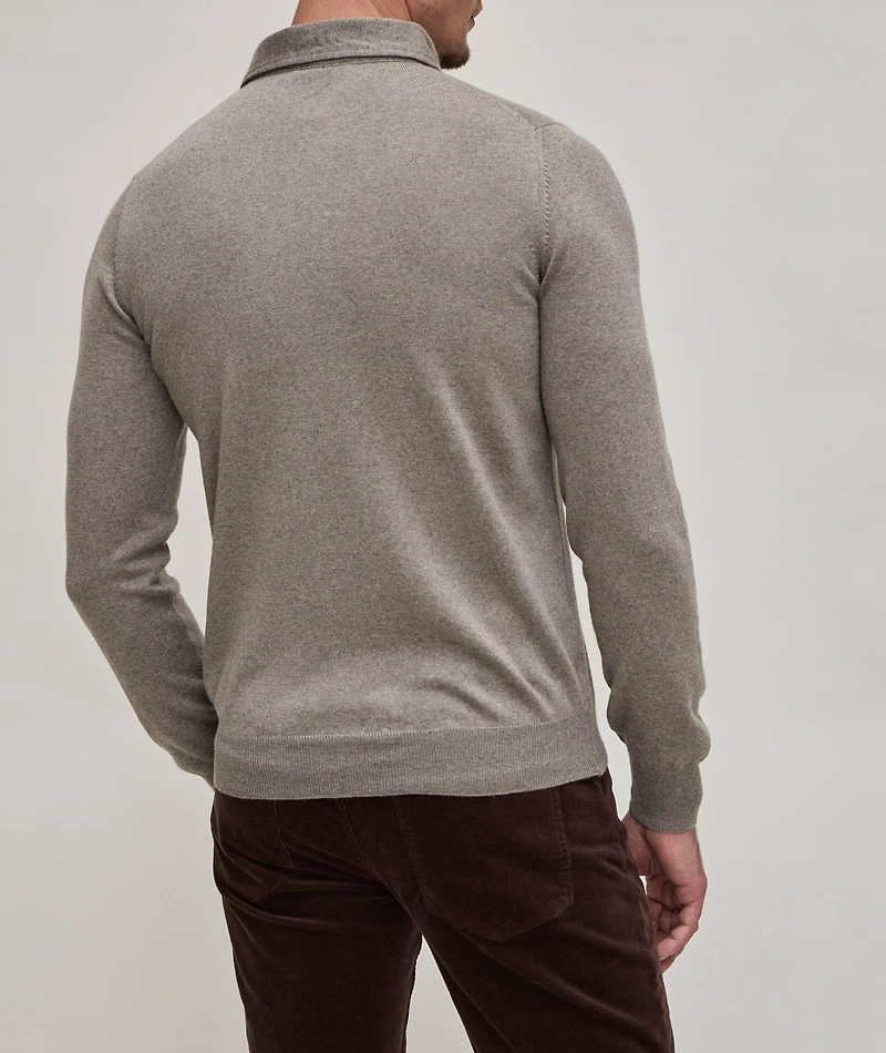 Long-Sleeve Virgin Wool Polo