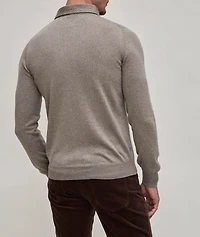 Long-Sleeve Virgin Wool Polo
